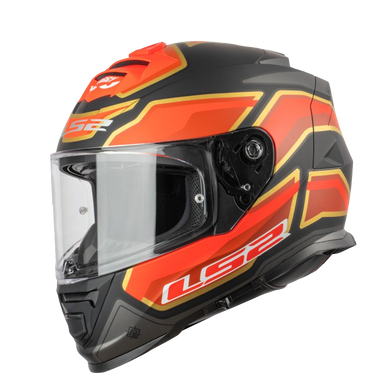 קסדה מלאה לאופנוע/קטנוע אל אס 2 סטורם שחור/אדום LS2 FF800 Storm Foggy