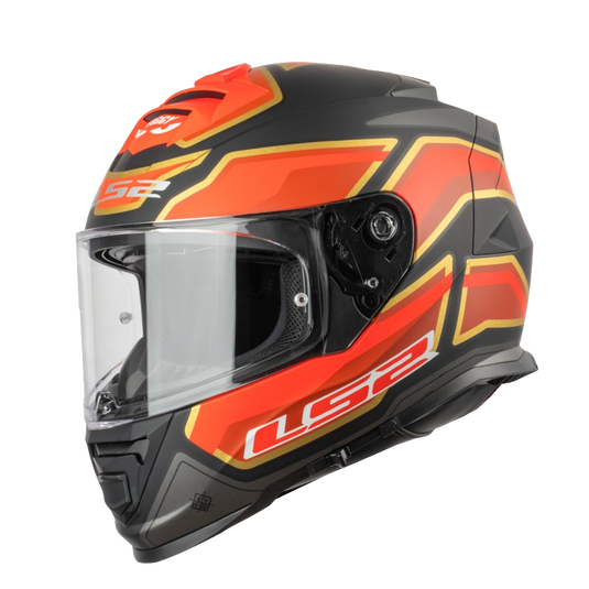 קסדה מלאה לאופנוע/קטנוע אל אס 2 סטורם שחור/אדום LS2 FF800 Storm Foggy