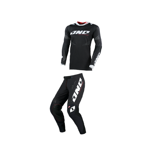 חליפת רכיבה לאופנוע שטח/טרקטורון וואון אונו שחור ONE X-197 Uno Black V25