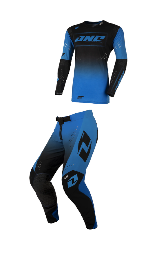 חליפת רכיבה לאופנוע שטח/טרקטורון וואון כחול/שחור ONE X-197 Blox Blue V25