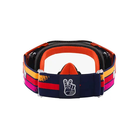 משקפי אבק אוקלי כתום/כחול OAKLEY Airbrake MX TLD Navy Sunrise