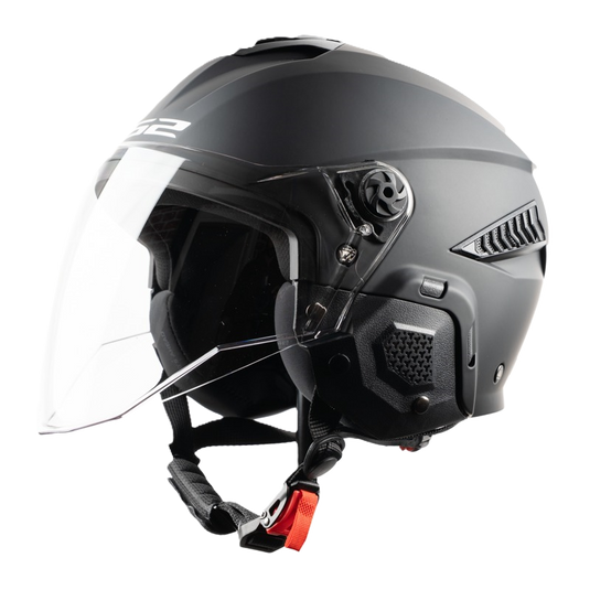 קסדה 3/4 לאופניים/קורקינט חשמלי אל אס 2 אי בייק שחור מט LS2 OF610 E-BIKE