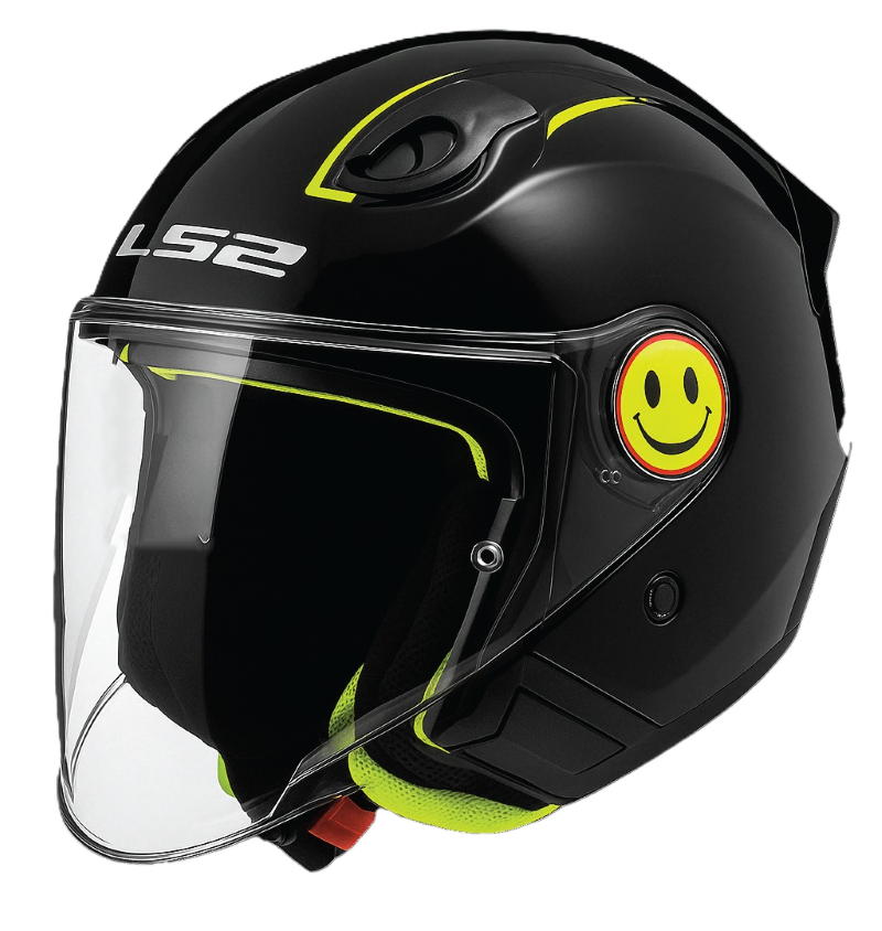 Load image into Gallery viewer, קסדה 3/4 אל אס 2 פאני לילדים לכביש שחור מבריק Ls2 OF622 Funny II
