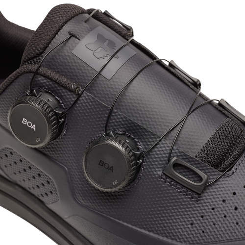 נעלי רכיבה לאופניים קליטים פוקס שחור בואה UNION BOA CLIPLESS SHOE V23