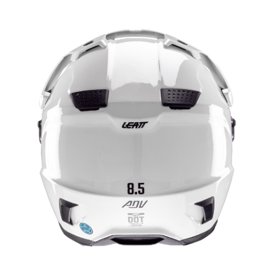 קסדה אדוונצ'ר ליט 8.5 לבן כולל משקף אבק LEATT ADV 8.5 V25 White