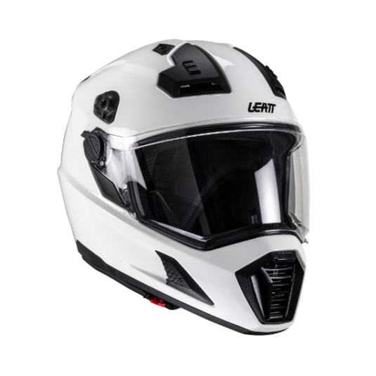 קסדה אדוונצ'ר ליט 8.5 לבן כולל משקף אבק LEATT ADV 8.5 V25 White