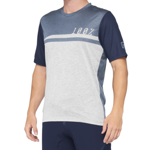חולצת רכיבת שטח 100% R-CORE X כחול/אפור
