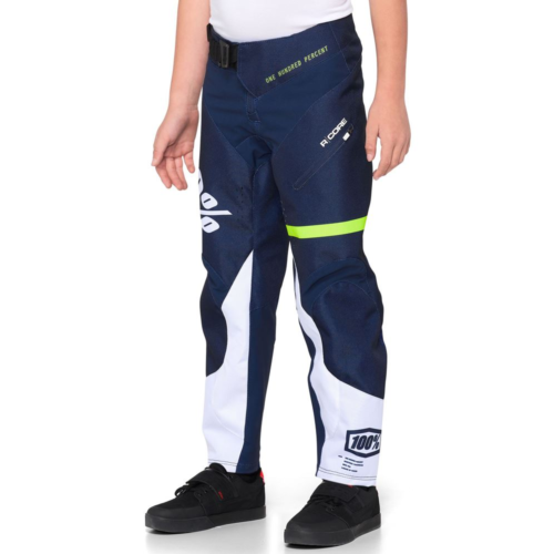 מכנסי רכיבה ארוכים לאופני שטח ילדים כחול 100% R-CORE