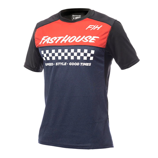 חולצת רכיבה לאופני שטח פסטהאוס כחול/אדום-Fasthouse Alloy Messa