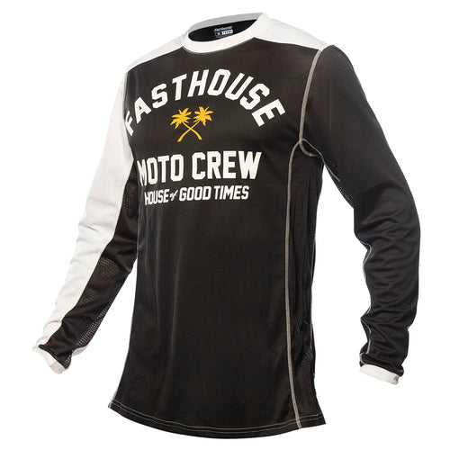 חולצת רכיבה פסטהאוס שחור/לבן-Fasthouse Grindhouse Haven Jersey - Black/White