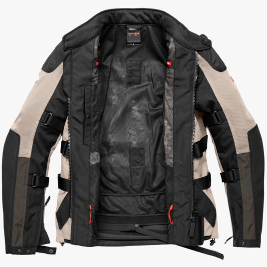 מעיל לאופנוע/קטנוע אדוונצר רב עונתי ספידי חום/שחור Spidi Netrunner Jacket