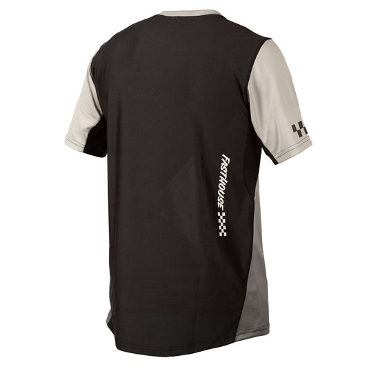 חולצת רכיבה קצרה לאופני שטח Fasthouse Alloy Slade SS Jersey - Grey/Black