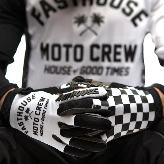כפפות רכיבה פסטהאוס ספיד סטייל שחור/לבן-Fasthouse NEW Speed Style Haven Glove - White/Black