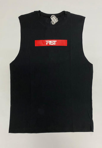 גופיה שחורה לוגו אדום FIST