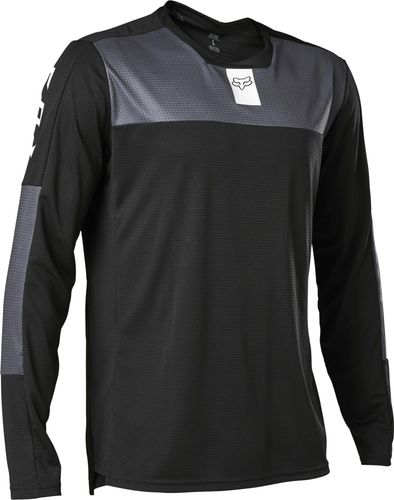 חולצת רכיבה ארוכה פוקס דיפנד שחור FOX Defend Jersey V23