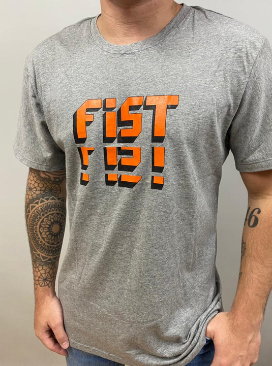 חולצת טי שירט פיסט אפור-FIST TEE GRAY